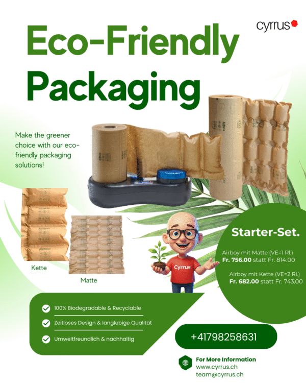 Starter Set. - Luftpolstermaschine - Transportschutz - Empfindliche Ware - Schutz Versandweg